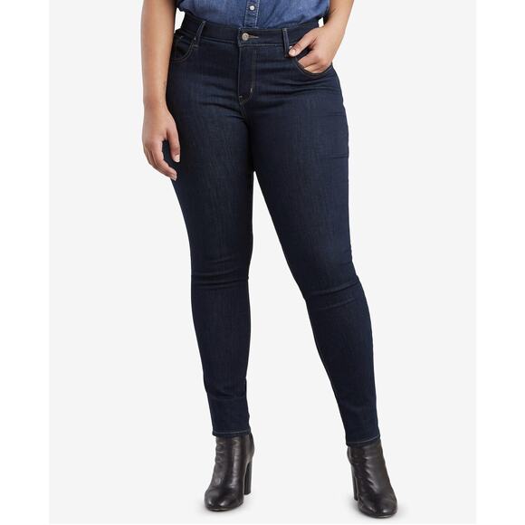 Levi's 711 Skinny Women's Jeans Scenic Drive Plus Size 24W M - Picture 1 of 4